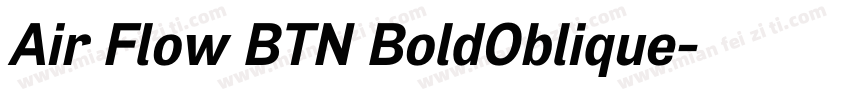 Air Flow BTN BoldOblique字体转换